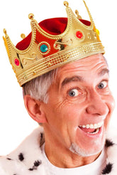 NessiWorld GoldColorAdultChildCompatibleKingCrown60cm